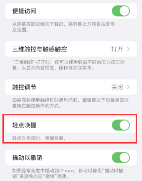 通榆苹果授权维修站分享iPhone轻点无法唤醒怎么办