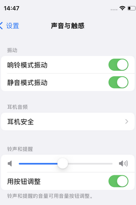 通榆苹果锁屏维修分享iPhone锁屏时声音忽大忽小调整方法