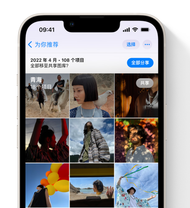 通榆苹果维修网点分享在 iPhone 上使用共享图库 